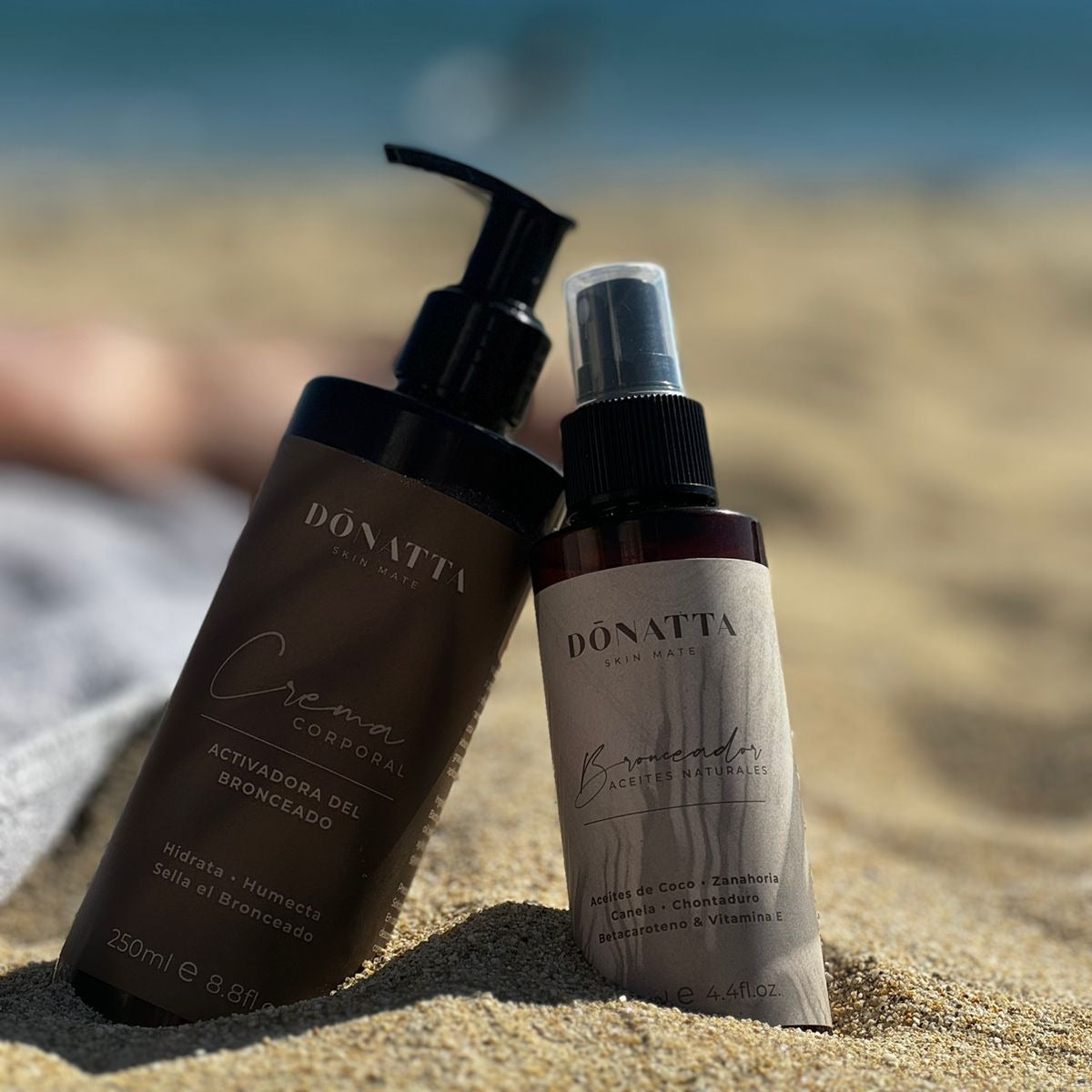 Pack Donatta: Tanning Enhancer Oil + Daily Melanin-Activator Cream
