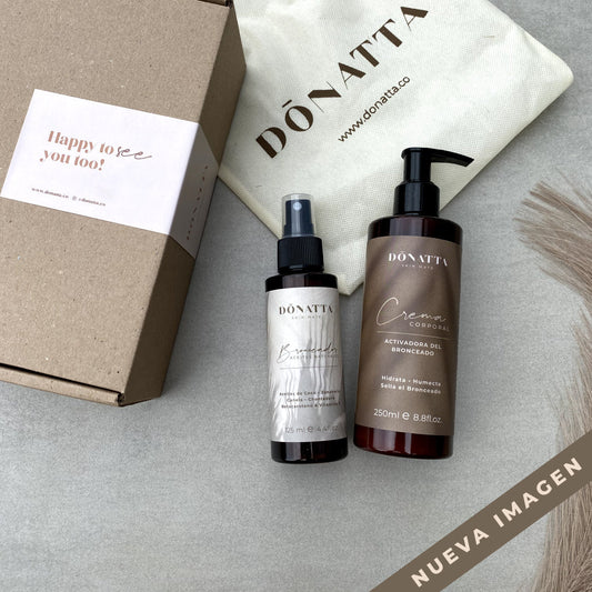 Pack Donatta: Tanning Enhancer Oil + Daily Melanin-Activator Cream
